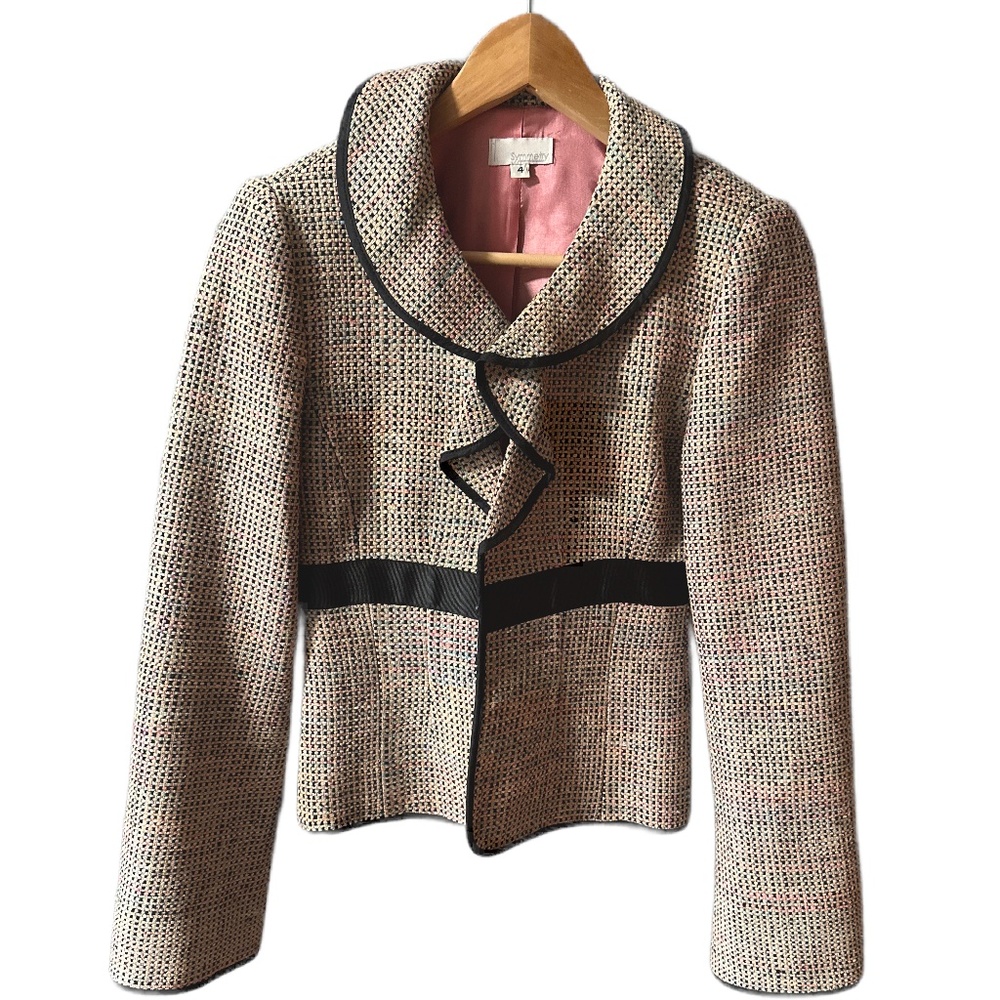 Symmetry Silk Tweed Blazer size 4 small